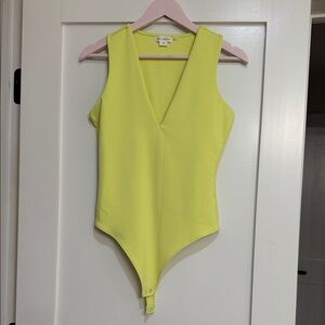 Lime Green woman bodysuit